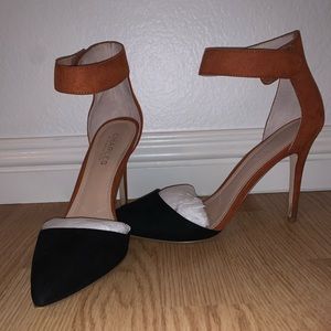 Charles David suede black heels